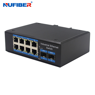 Cổng chuyển mạch không được quản lý Ethernet công nghiệp 8x10 / 100 / 1000base-T SFP