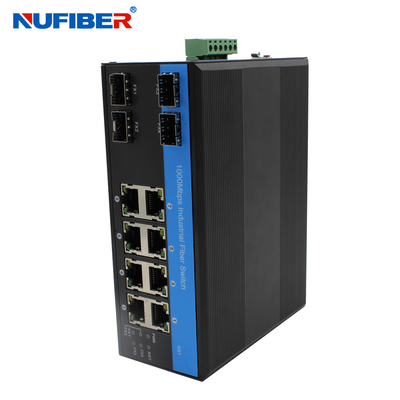 Bộ chuyển mạch Ethernet SFP công nghiệp được quản lý SFP sang WEB mạng cổng 8 cổng 10/100/1000M UTP
